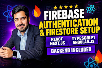 implement firebase authentication and database for web apps