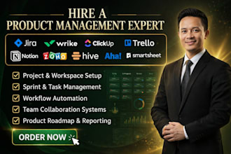do jira wrike clcikup trello notion zoho hive aha smartsheet product management