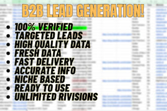 generate b2b leads and targeted email lists