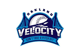 make traditional logo for a high energy youth baseball team