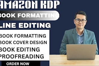 do book formatting, layout design, kindle ebook formatting