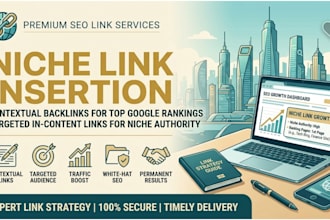 provide high authority link insertion and contextual backlinks for SEO