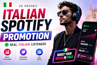 do italian spotify music promotion and grow your italy audience