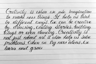 do stylist handwriting on paper