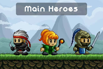 pixel art animation 2d pixel art character design retro game art loop