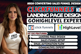clickfunnels sales funnel, gohighlevel funnel, landing page, gohighlevel expert
