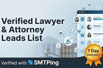 provide verified lawyer and attorney leads list