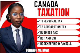 file your canadian personal tax t1 and corporation tax t2 return with cra