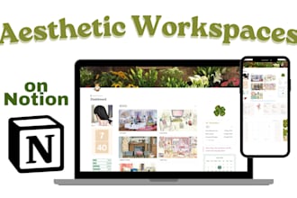 create aesthetic notion workspaces