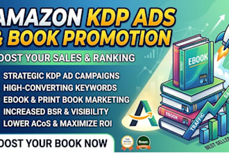 setup and manage amazon KDP ads and professional book promotion