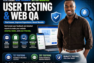web testing web qa user testing qa testing desktop testing 12 testers 20 testers