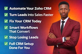 set up zoho CRM automation, workflows, and integrations