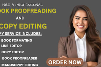 proofread, grammar check developmental edit your manuscript