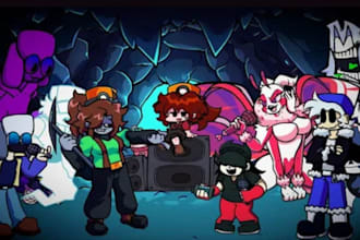 do fnf animated character sprite sheet animation friday night funkin game music