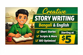 write creative bengali and hindi short stories