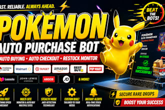 auto buying, bot auto purchase bot, auto checkout bot, pokemon bot, shopping bot