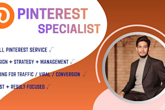 be your expert pinterest growth strategist and designer