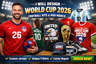 design worldcup 2026 soccer football sport kit t shirt pod product merch slogan