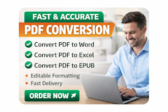 convert PDF to word, excel, epub or kindle ebook fast and accurately