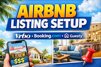 setup airbnb listing vrbo booking com guesty lodgify professionally