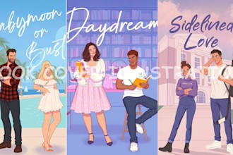 draw romance novel cover book cover design ebook couple art book cover design