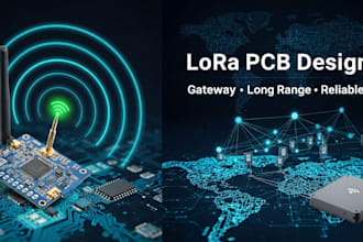 create custom lora pcb layout and schematics for your gateway