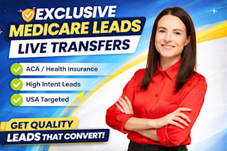 generate exclusive medicare leads life insurance leads health aca insurance lead