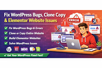 design wordpress website, elementor pro, woocommerce expert