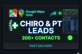 provide targeted chiropractor and pt leads with emails