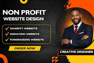 design wordpress nonprofit, charity, ngo website with donation system