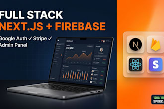 build modern nextjs, web app with react and firebase