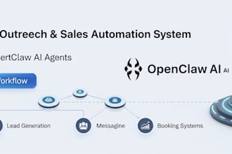 build open claw ai agent, lead generation, outreach system, booking system