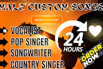 create and sing custom songs as your male singer vocalist