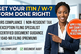 do itin application w7 form and irs tax compliance for non residents