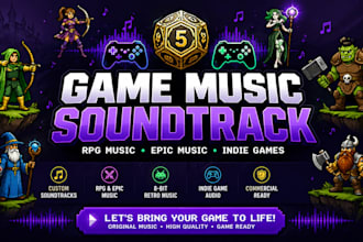 do custom game soundtrack rpg music epic music indie game composer vtuber music