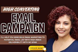 send targeted bulk email campaigns blast with high inbox delivery for businesses