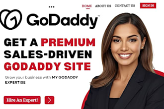 do godaddy website design godaddy redesign website SEO develop godaddy expert