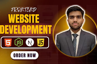 be your expert front end developer using react js, next js, javascript and HTML
