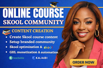setup skool online community skool community setup online course creation