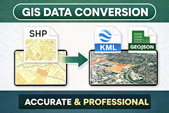 convert gis data shapefile kml geojson raster professionally