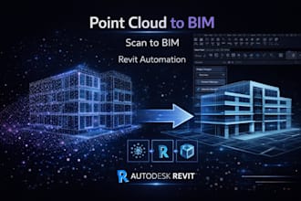 convert point cloud to bim, scan to bim and revit model automation