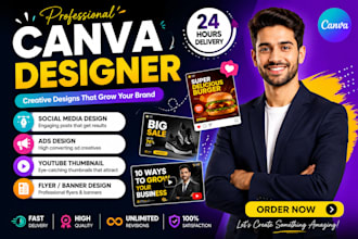 create professional canva graphic designs