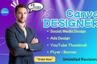 create professional canva graphic designs