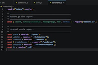 build a custom simple discord js or discord py bot
