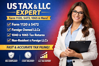 prepare form 5472 pro forma 1120 for non US resident owned llc single member