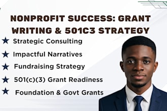 do nonprofit grant writing, 501c3 startup, fundraising strategy for nonprofits