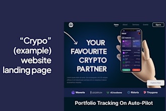 clean landing page UI UX in figma
