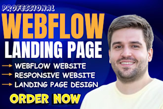 design or develop webflow website, figma to webflow, webflow landing page