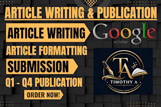 write format and publish article to google scholar and scopus indexed journal