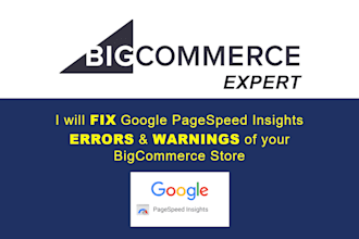 fix errors and warnings of your bigcommerce store in google pagespeed insights
